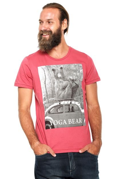 Camiseta Colcci Yoga Bear Vermelha - Marca Colcci