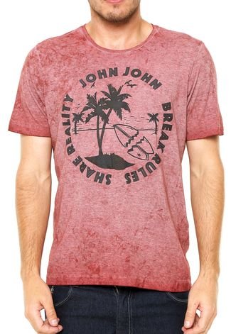 Camiseta John John Break Rules Vermelho
