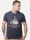 Camiseta Nautica Masculina Sailboat Logo Serif Azul Marinho Mescla - Marca Nautica
