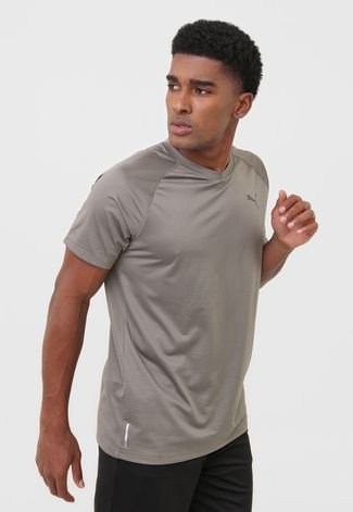 Camiseta Puma Ss Tech Tee Cinza Compre Agora Dafiti Brasil