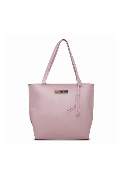 Bolsa Feminina Sacola Rosa Bag Elegante Julia Andara - Marca Madok