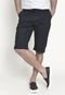 Bermuda Slim Sarja Lemier Collection com Bolso Faca Color Preto - Marca Lemier Jeans