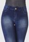 Calça Jeans HNO Jeans Skinny c/ Ziper na Barra Azul - Marca HNO Jeans