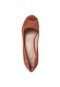 Peep Toe My Shoes Meia-pata Embutida Laranja - Marca My Shoes