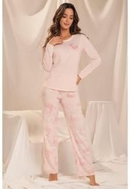Pijama 11910 Conjunto Pant M-Larga Rosado