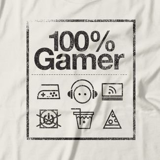 Camiseta Feminina Gamer Care Label - Off White