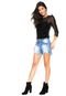 Short Jeans It's & Co Hot Pant Destroyed Azul - Marca Its & Co