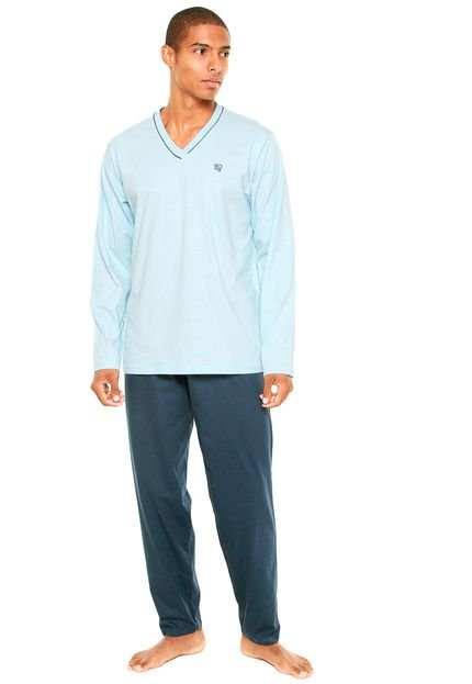 Pijama Pzama Comfort Azul - Marca Pzama