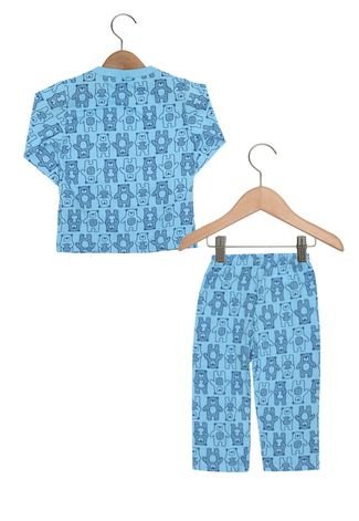 Pijama Kyly Longo Menino Azul