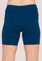 Shorts Infantil Juvenil Escolar Bermuda Menina 28-A  Azul Marinho - Marca Lavin Basic