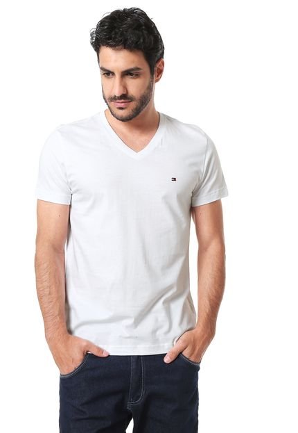 Camiseta Tommy Hilfiger Essential Branca - Marca Tommy Hilfiger