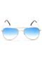 Óculos de Sol Rock Lily Aviador Dourado/Azul - Marca Rock Lily