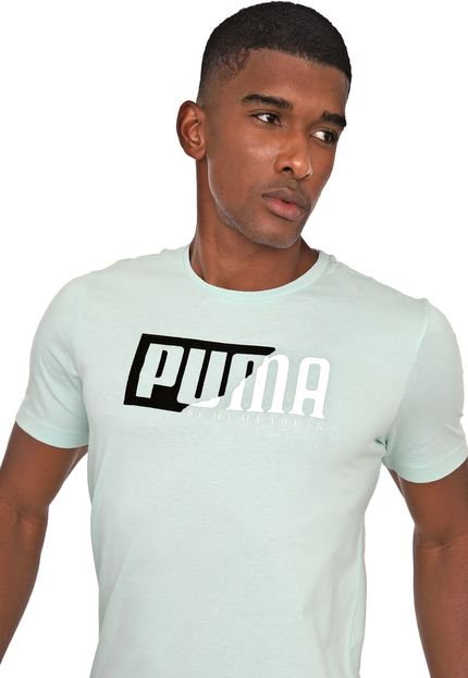 Camiseta Puma Flock Graphic Verde - Marca Puma