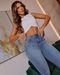 Calça Jeans Skinny Premium Feminina Cintura Alta Detalhe Bolso 23675 Média Consciência - Marca Consciência