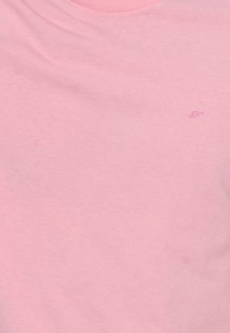 Camiseta Ellus Bordado Rosa