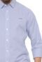 Camisa Colcci Slim Listrada Azul - Marca Colcci