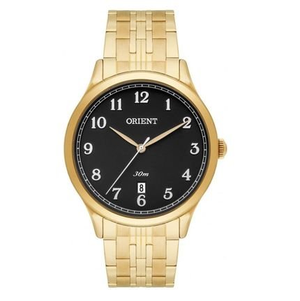 Relógio Orient Masculino Dourado MGSS1139 Clássico Executivo Dourado/Preto - Marca Orient