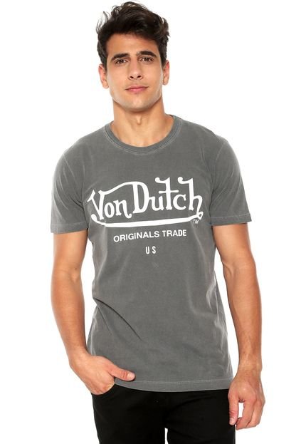 Camiseta Von Dutch  Original Trade Cinza - Marca Von Dutch 