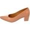 Sapato Scarpin Donatella Shoes Bico Fino Confort Nude Verniz - Marca Monte Shoes