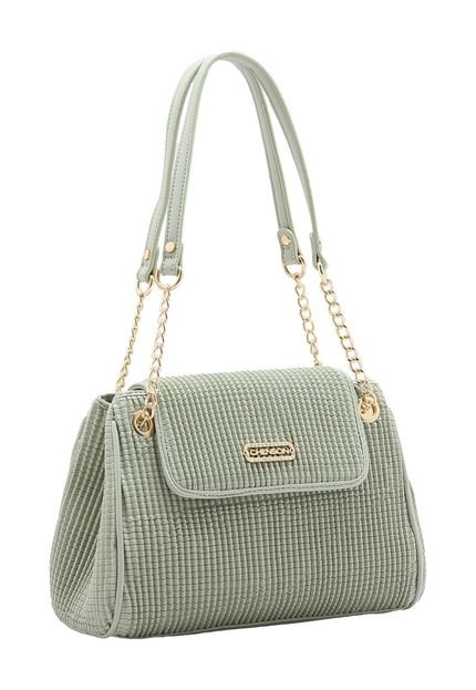 Bolsa Feminina Chenson Textura Soft Verde 3484739 - Marca Chenson