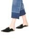 Mule Flatform DAFITI SHOES Verniz Preto - Marca DAFITI SHOES