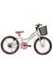 Bicicleta infantil Aro 20 Mtb S/M Top Mist F. C/ Cestao Branco/Rosa Athor Bike - Marca Athor Bikes