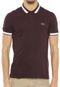 Camisa Polo Lacoste Piquet Vinho - Marca Lacoste