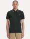Polo Fred Perry Masculina Piquet Regular Gray Brown Twin Tipped Preta - Marca Fred Perry