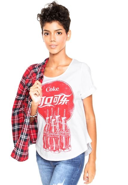 Camiseta Coca-Cola Jeans Foxy Branca - Marca Coca-Cola Jeans