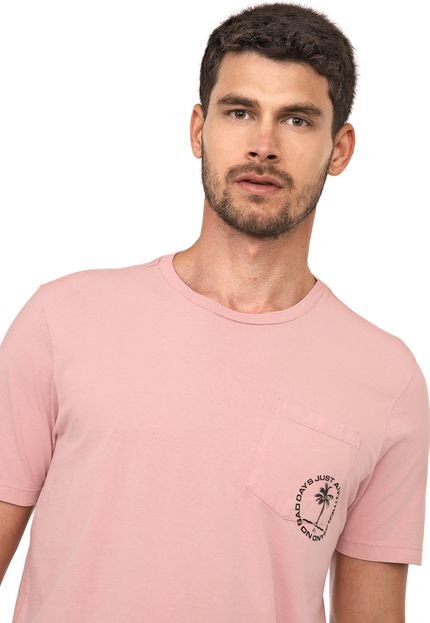 Camiseta JAB Coqueiro Rosa - Marca JAB