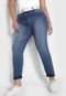 Calça Jeans Biotipo Plus Size Skinny Estonada Azul - Marca Biotipo