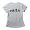 Camiseta Feminina Rock Evolution - Mescla Cinza - Marca Studio Geek 