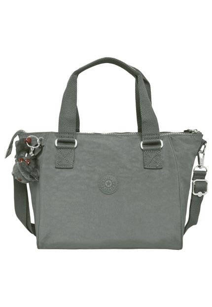 Bolsa Kipling Basic Amiel Dusty Grey Cinza - Marca Kipling