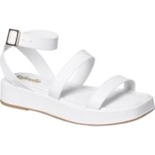 Sandália Feminina Plataforma Papete Flatform Fivela Versátil Branca - Marca Angipé