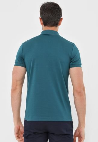 Camisa Polo Lacoste Slim Logo Verde