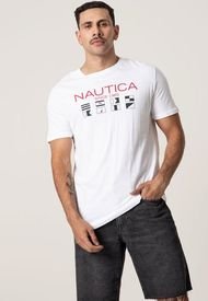 Camiseta Blanco-Rojo-Azul Nautica