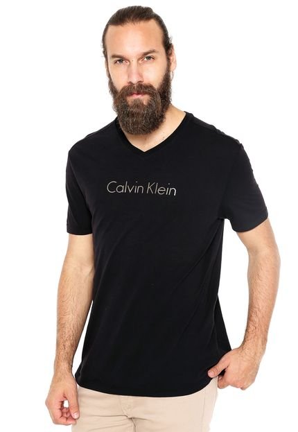 Camiseta Calvin Klein Logo Preta - Marca Calvin Klein