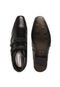 Sapato Social Pegada Textura Metal Preto - Marca Pegada