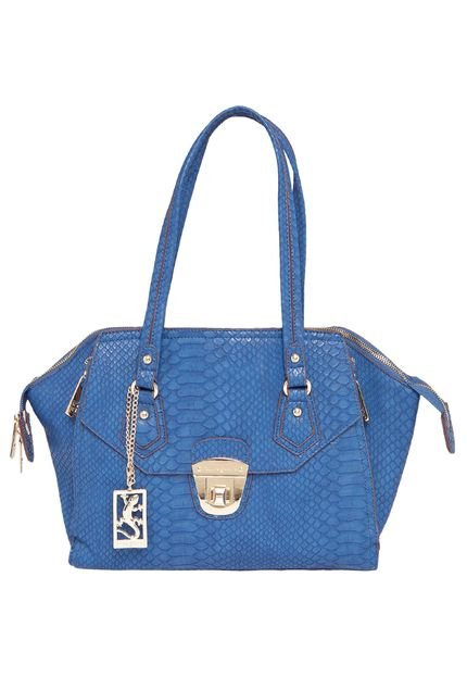 Bolsa Fellipe Krein   Handbag Textura Azul - Marca Fellipe Krein