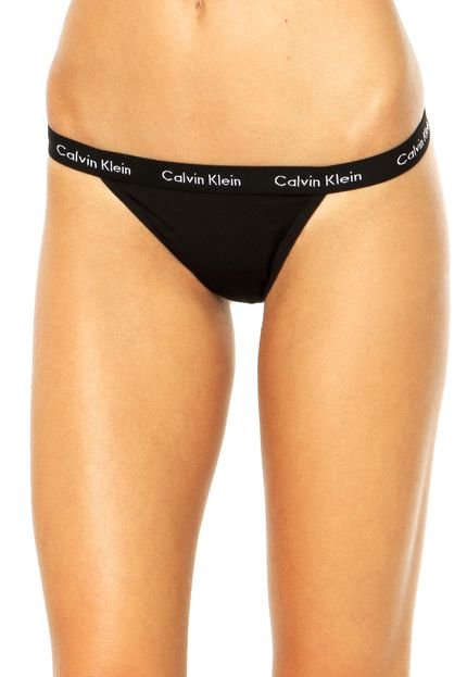 Kit 2 Calcinhas Calvin Klein Underwear Tanga String Multicolorido - Marca Calvin Klein Underwear