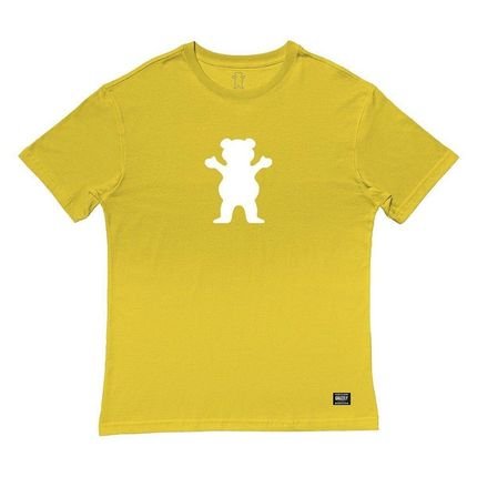 Camiseta Grizzly OG Bear Tee Masculina Amarelo - Marca Grizzly